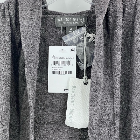Barefoot dreams cozychic ultra lite hooded cardigan new size XL - Picture 6 of 9